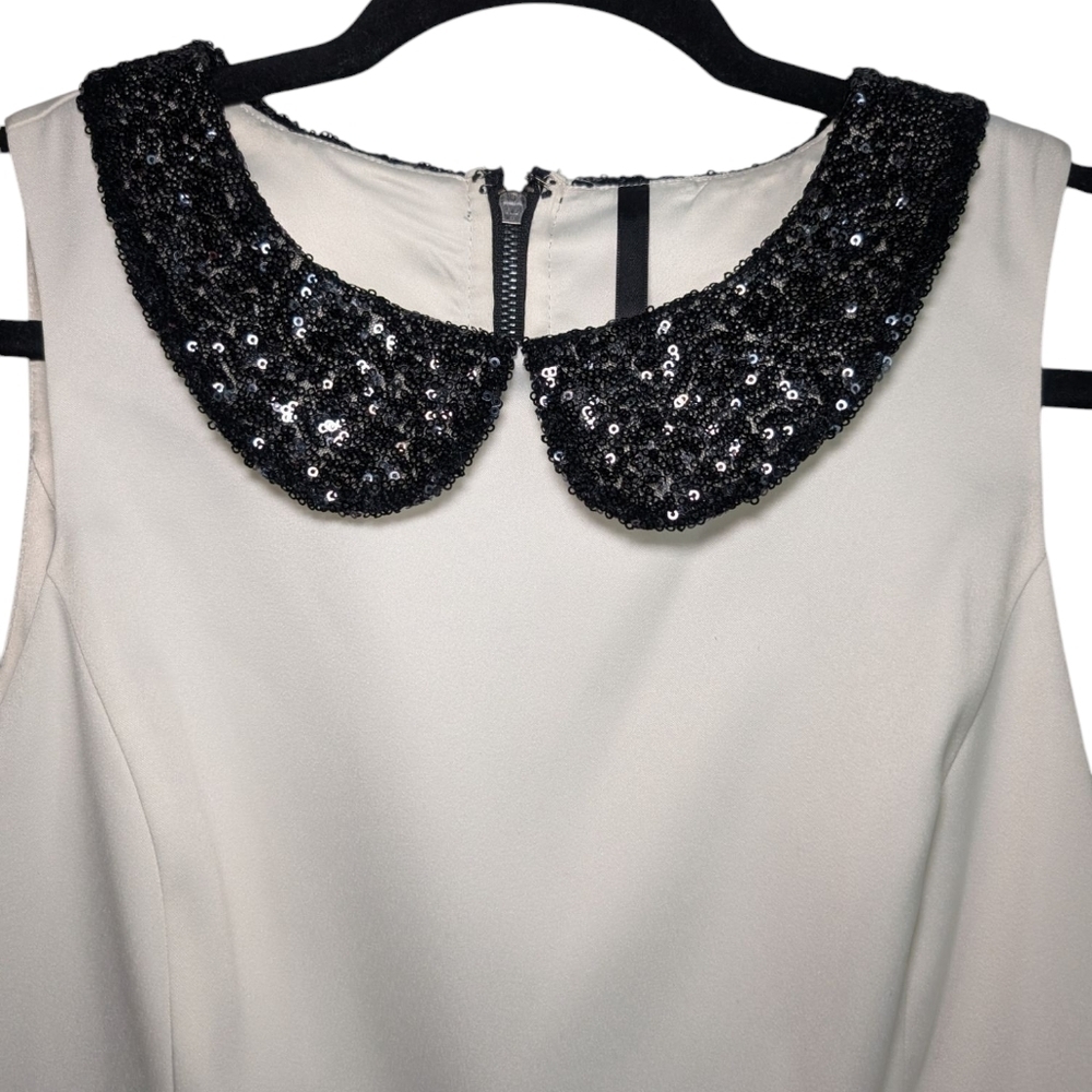 Kensie Elegant Black and White Sleeveless Dress - Picture 5 of 8